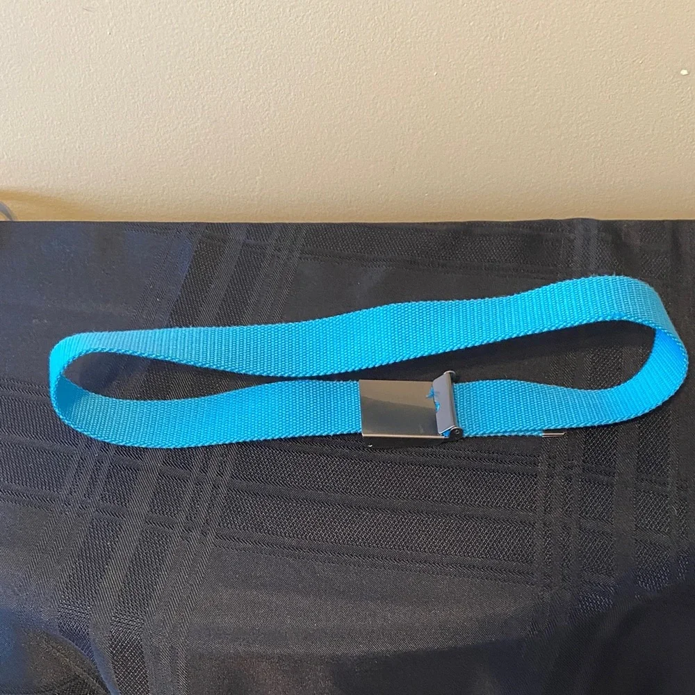 Under Armour Bright Blue Kids Belt with Metallic Buckle